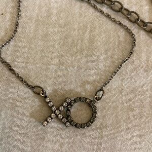Sabika XO Design Crystals Dainty‎ Necklace